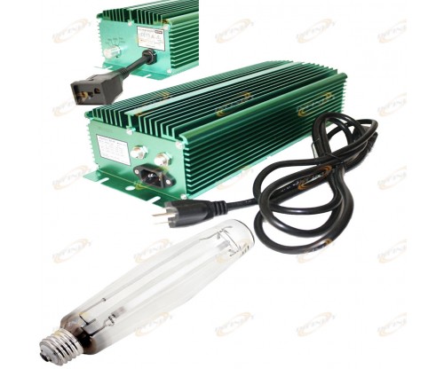 600W HPS Bulb Lamp + Super Lumen Digital Ballast Hydroponic Grow Light Kit